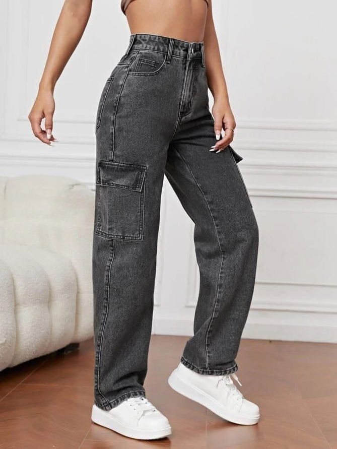 Zoei Denim Cargo 6 Pockets Western Jeans Wholesale Online
